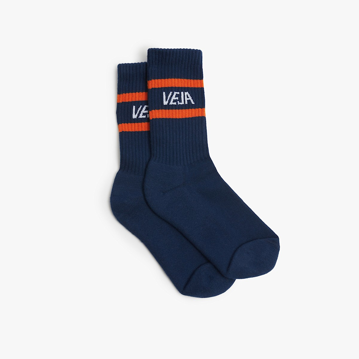 ICONIC SOCKS COTTON BLUE WHITE ORANGE - 1