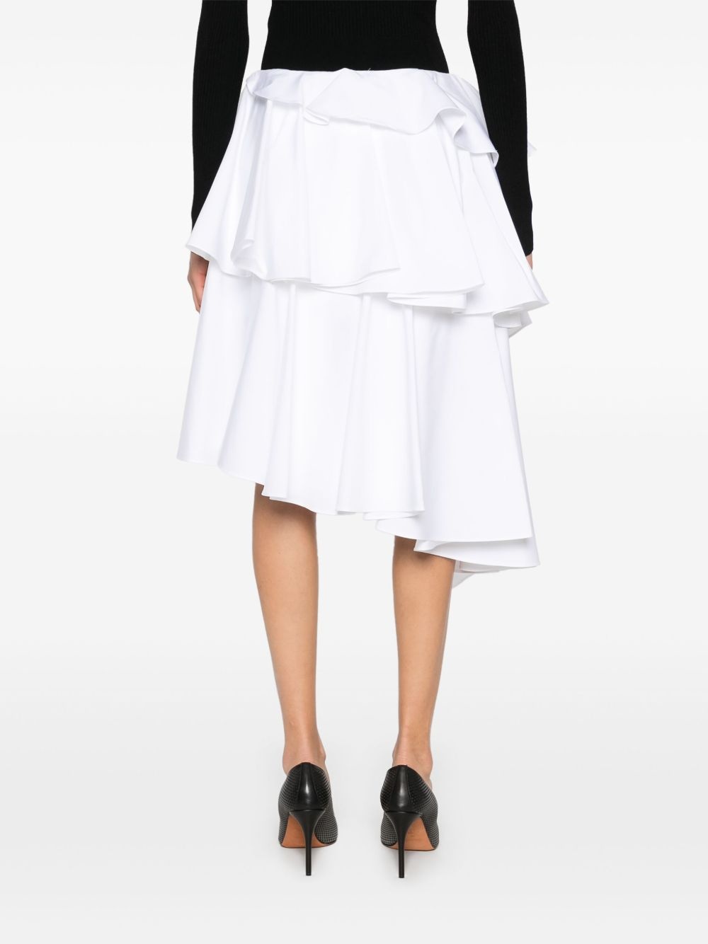 tiered assymetric mini skirt - 4