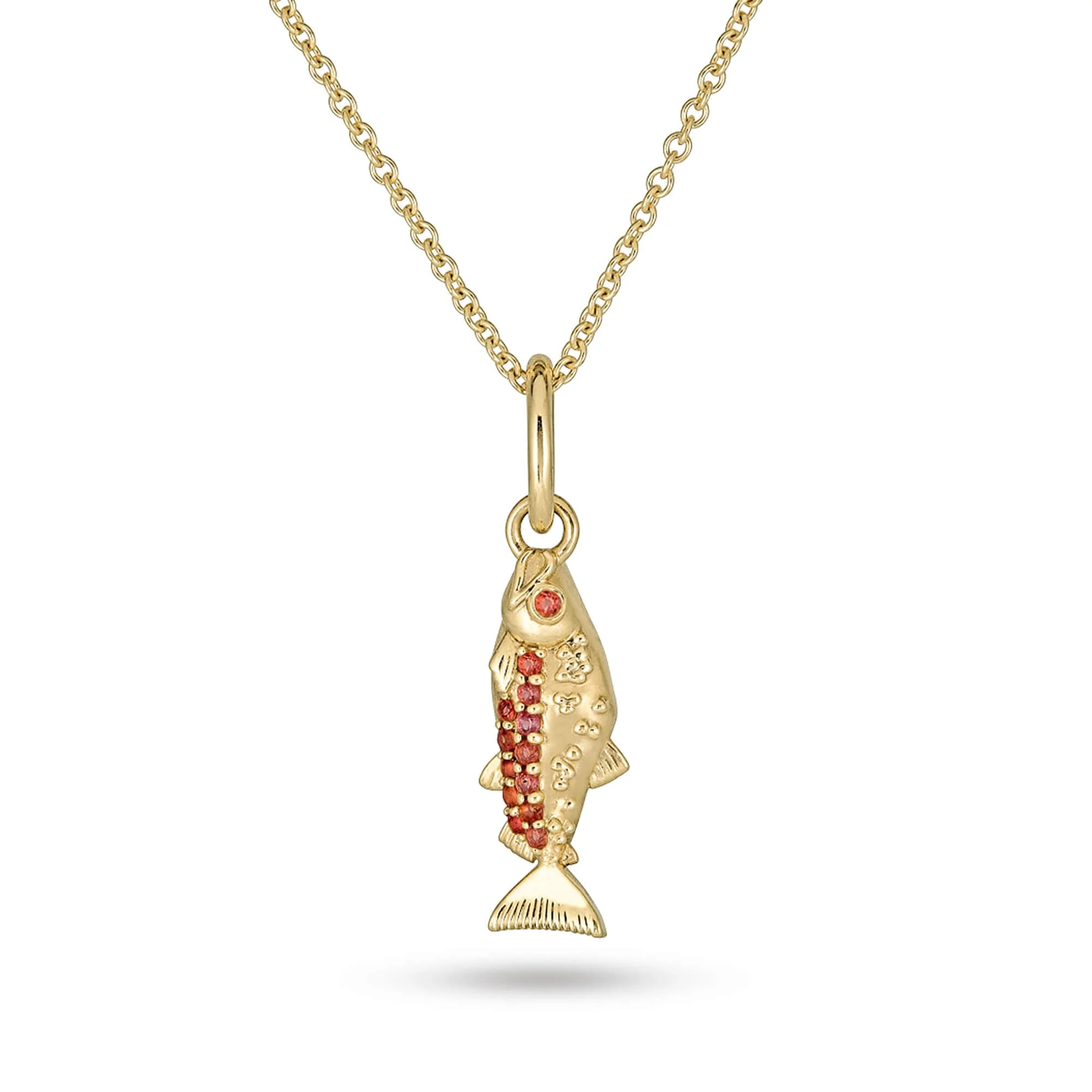 Gold Salmon Brunch Charm - 1