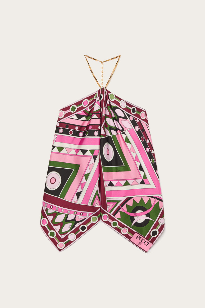 VIVARA PRINT SLEEVELESS SILK TOP 1