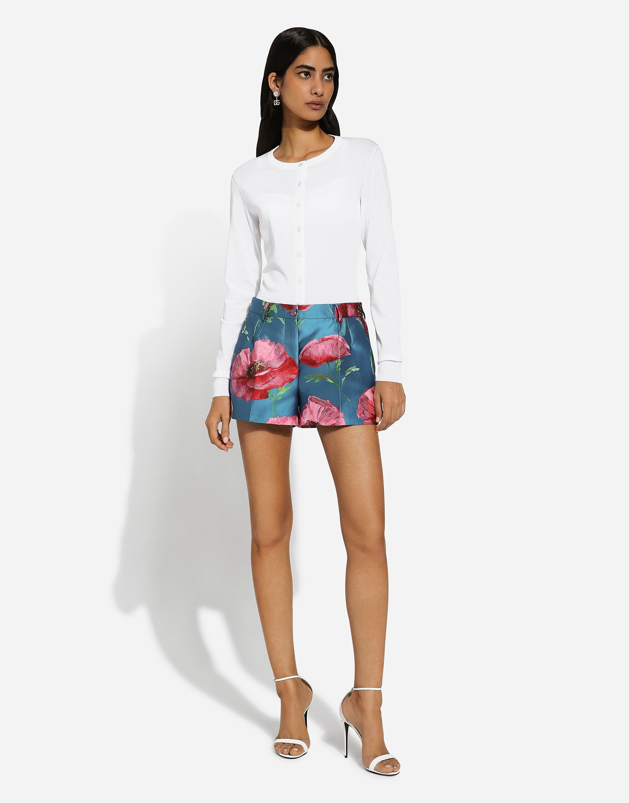 Silk round-neck cardigan - 2