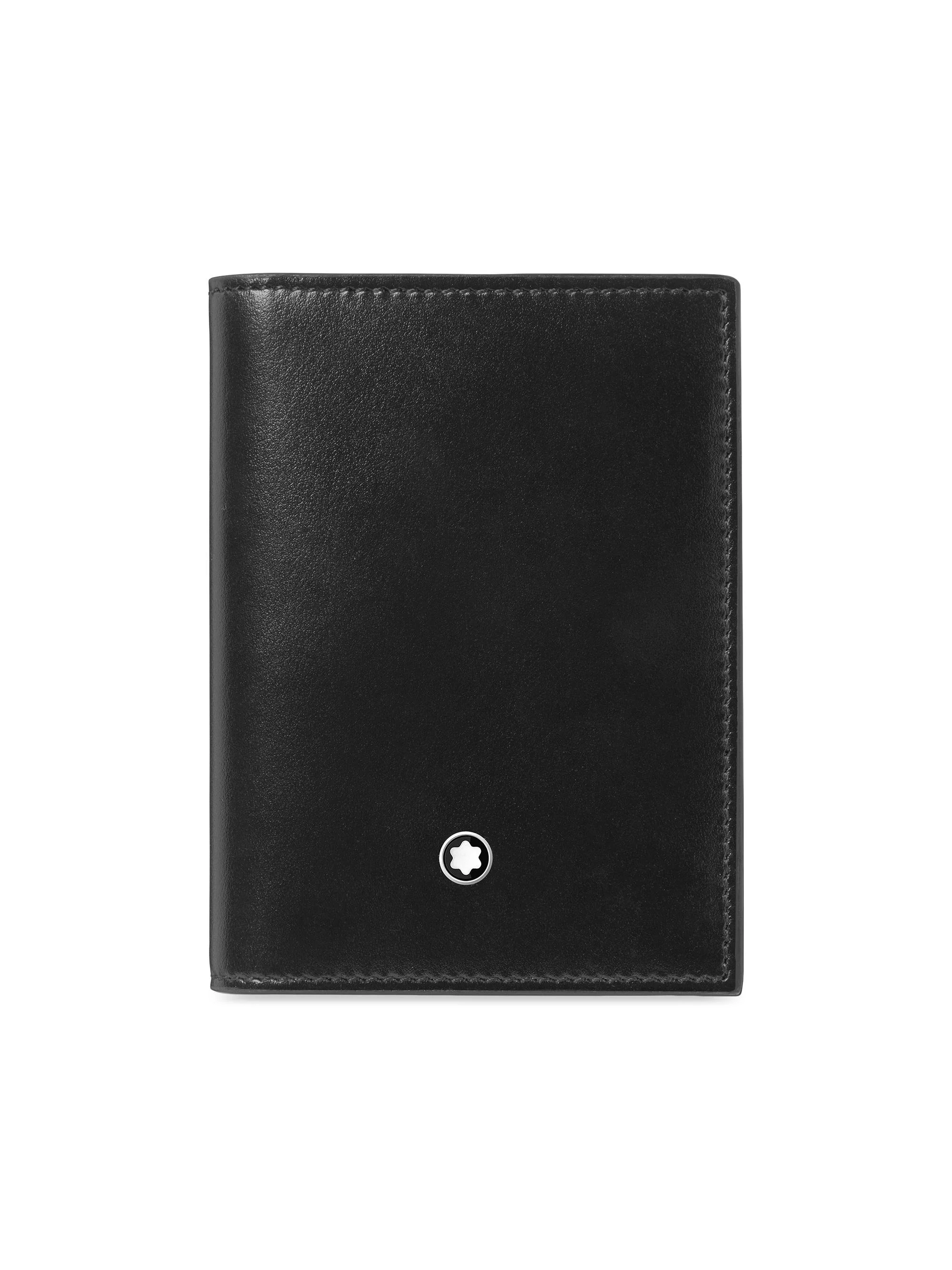 Men's Meisterstück Bifold Card Holder - Black - 1