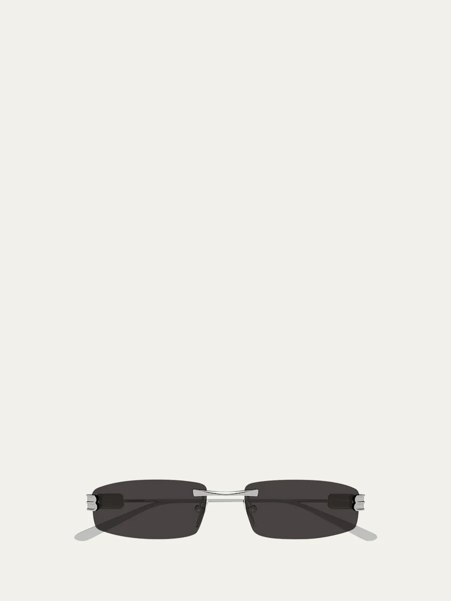 62mm Metal Rectangular Sunglasses - 1