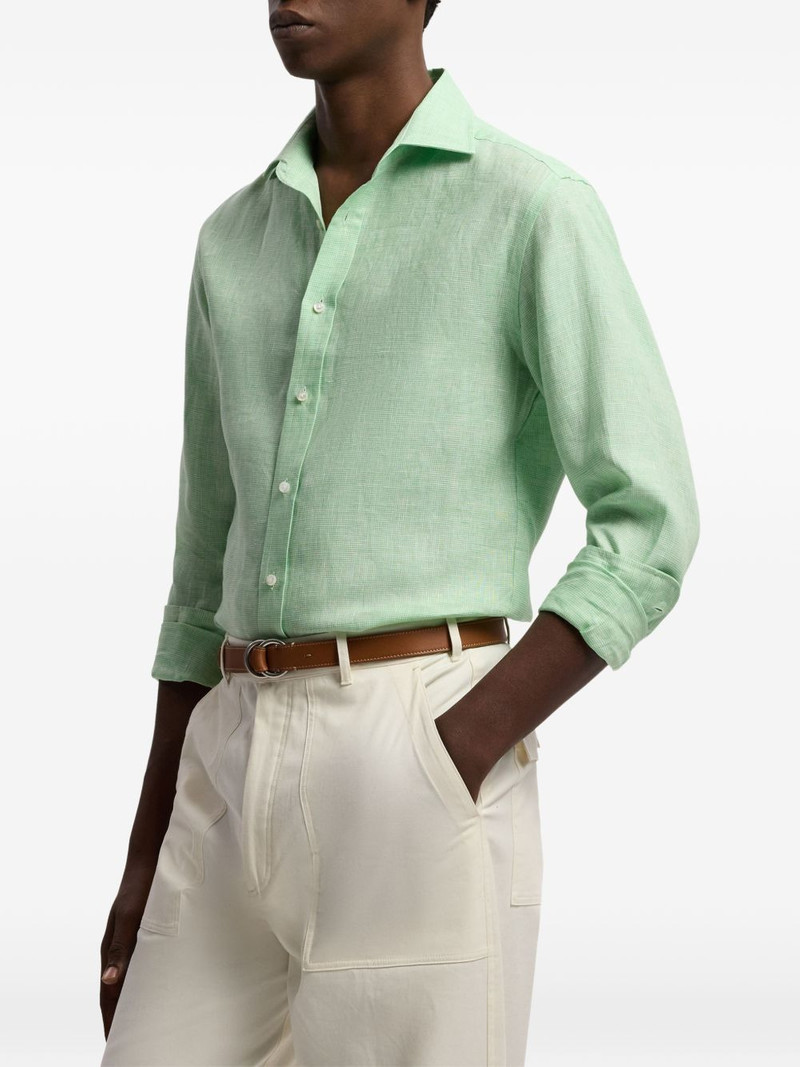check-pattern long-sleeve shirt 4