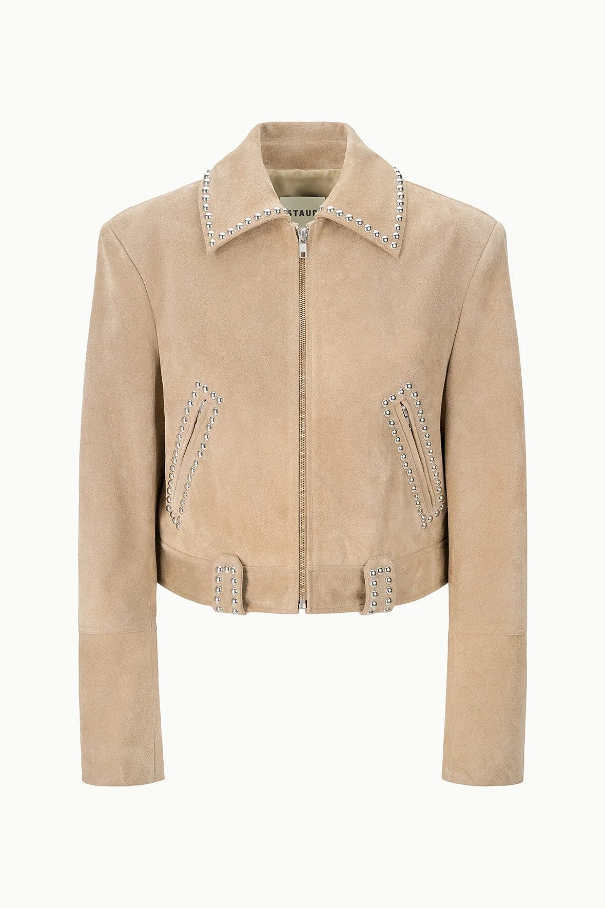 STAUD HUGO SUEDE JACKET DUNE - 1