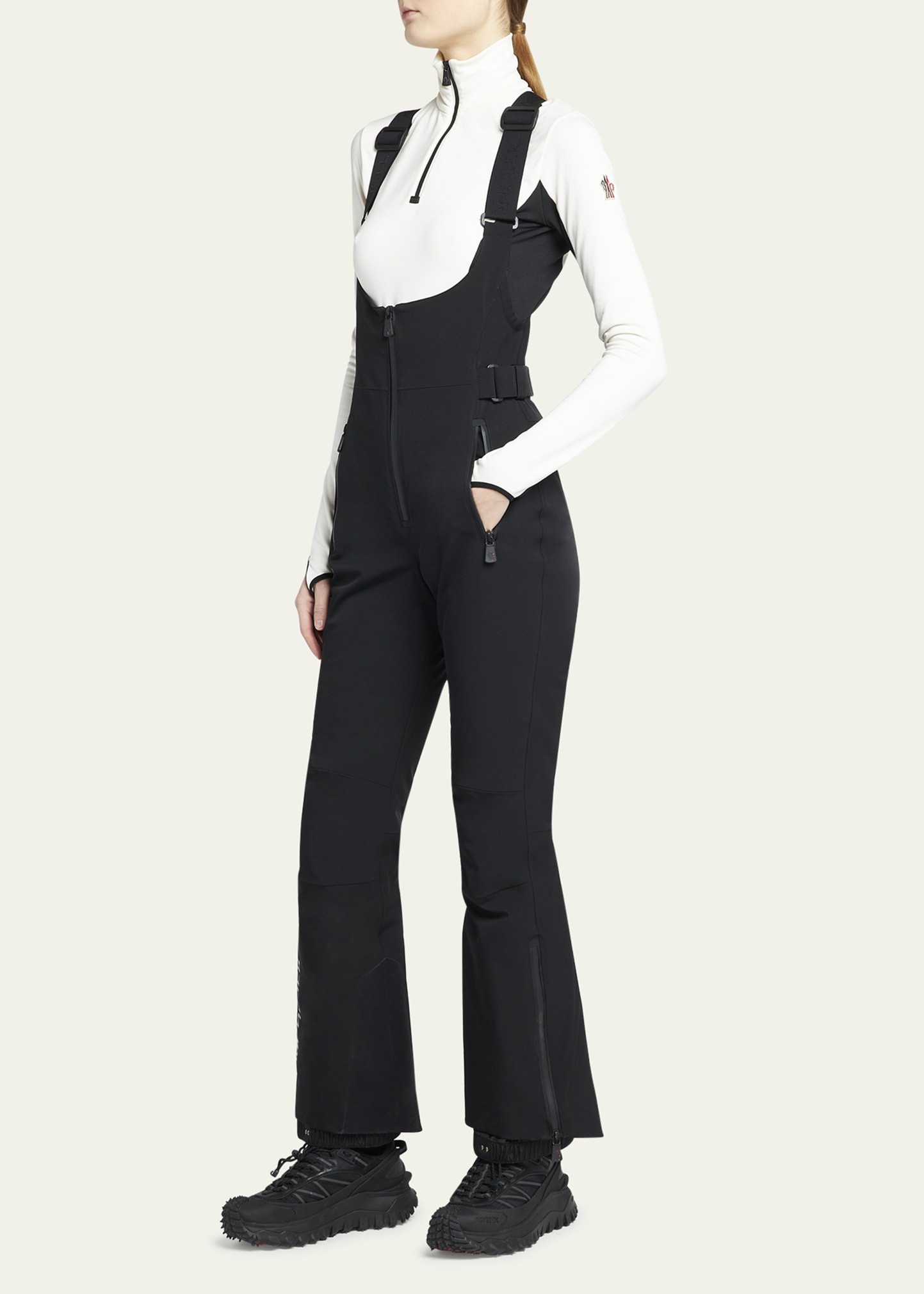 Half-Zip Belted Ski Suit - 4