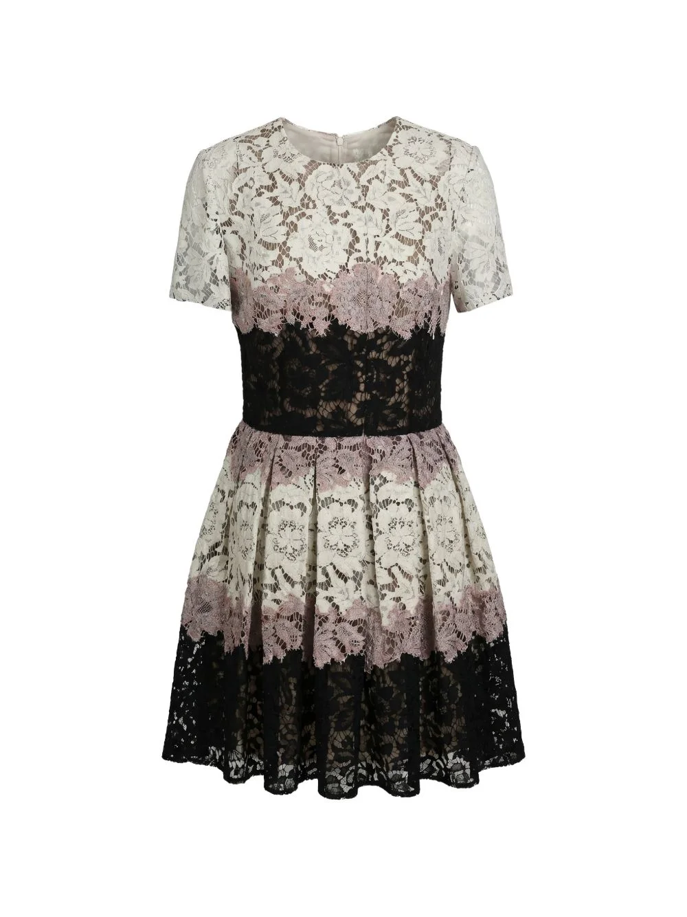 lace ruffle mini dress - 1