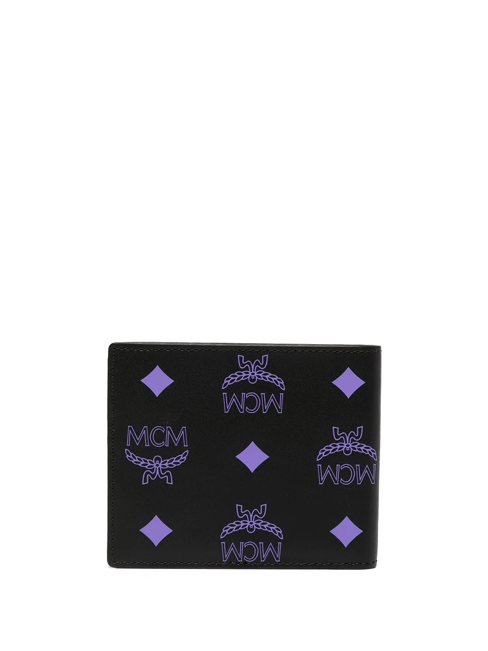 small monogram-print bi-fold wallet - 2