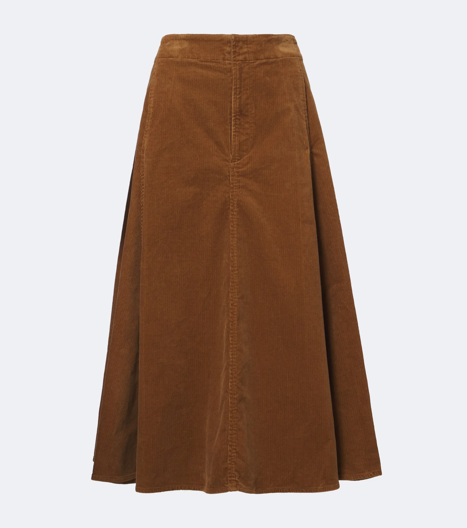 Cotton corduroy midi skirt - 1