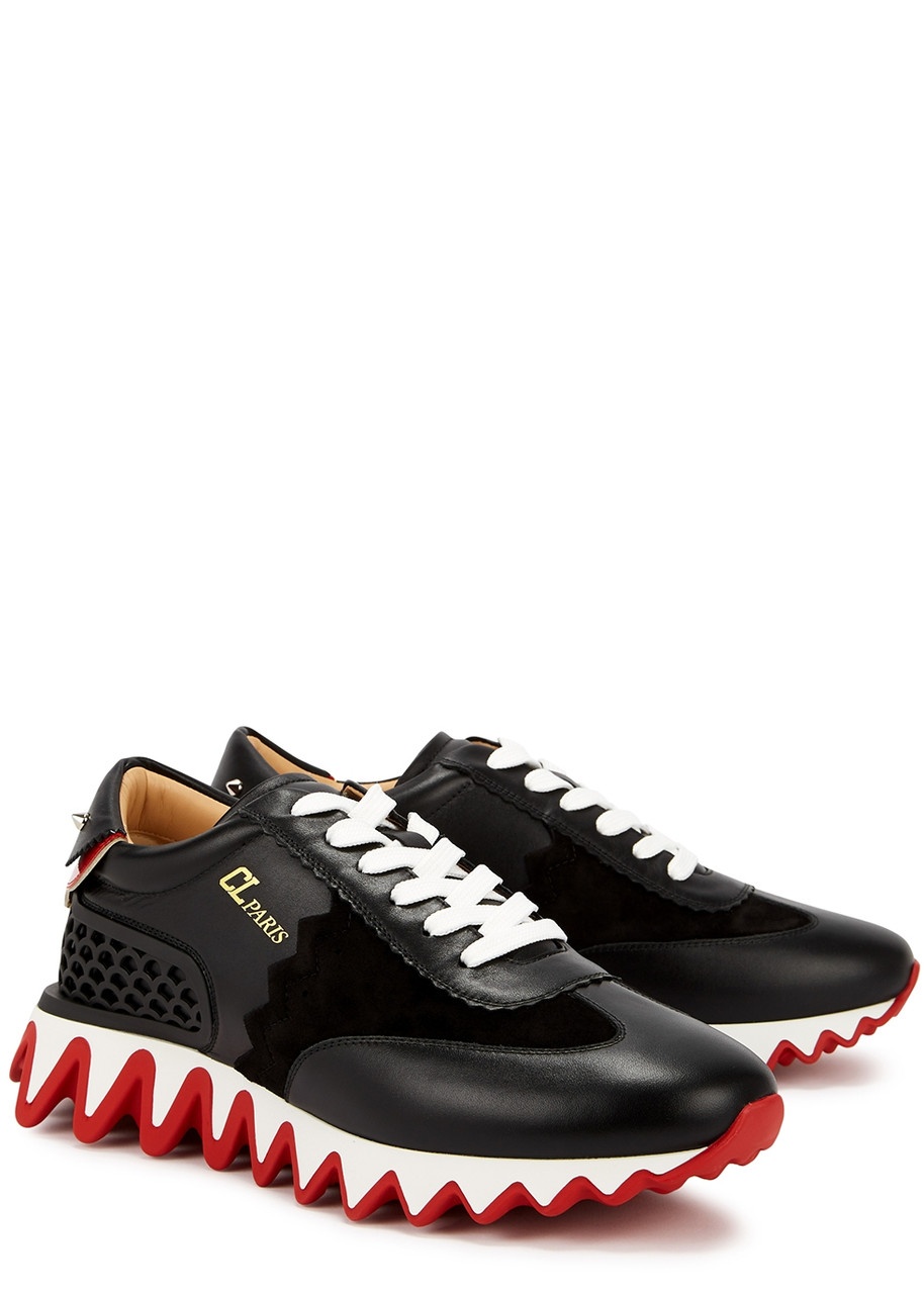 Christian Louboutin Loubishark Donna Black Leather Sneakers - 2