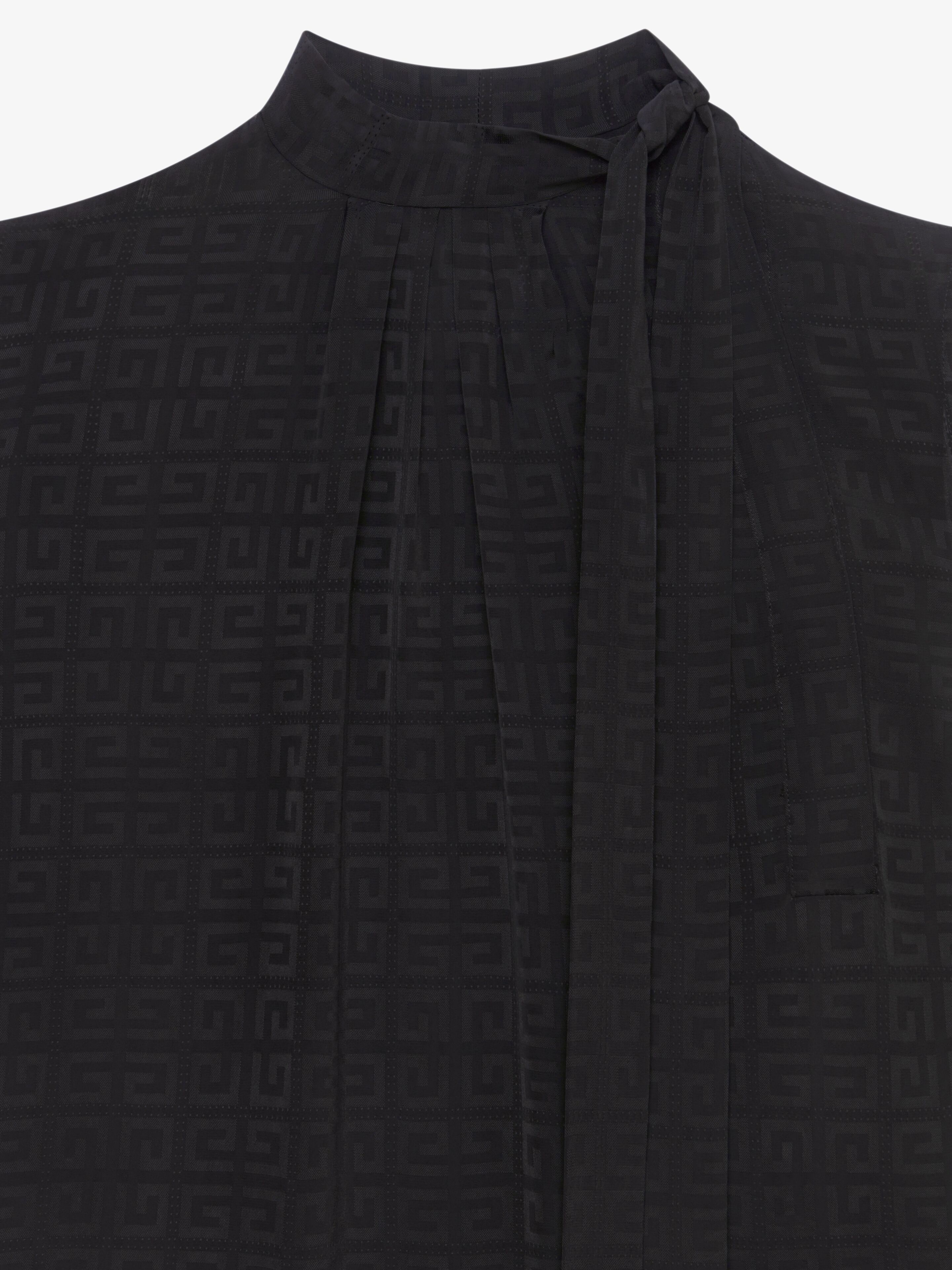TOP IN 4G JACQUARD WITH LAVALLIERE - 5