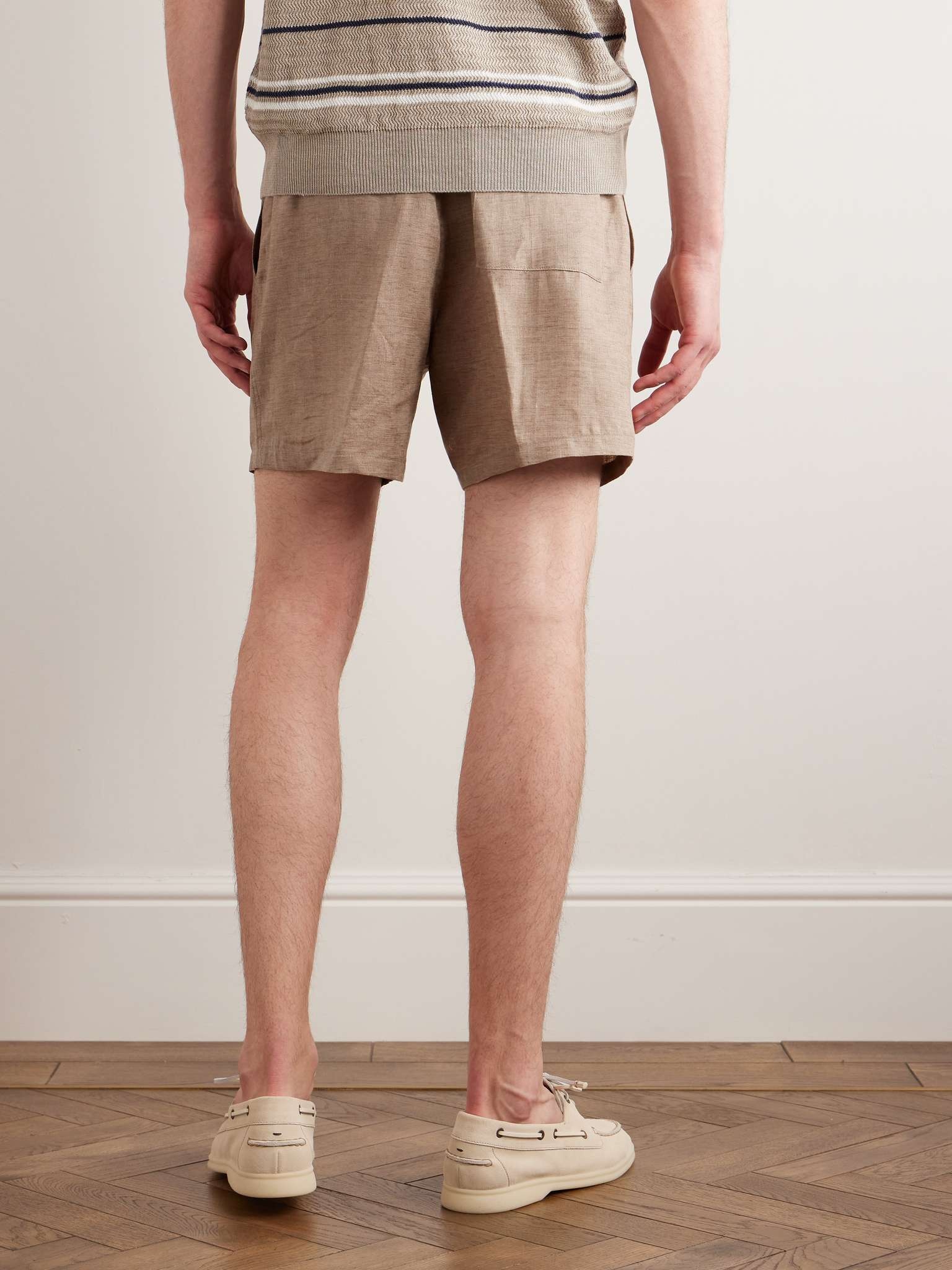Arizona Straight-Leg Linen Bermuda Shorts - 4