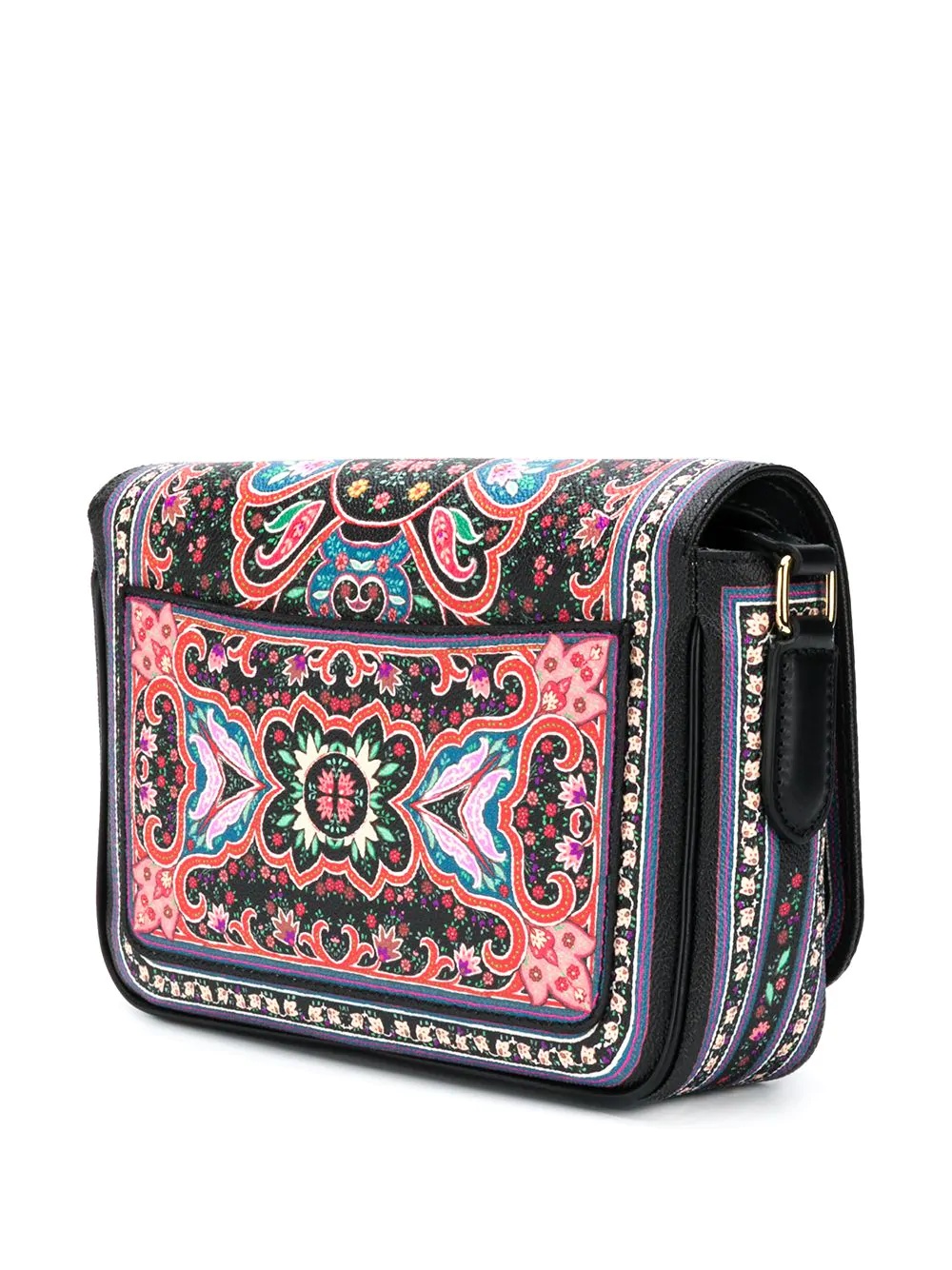 ornate floral-print crossbody bag - 3