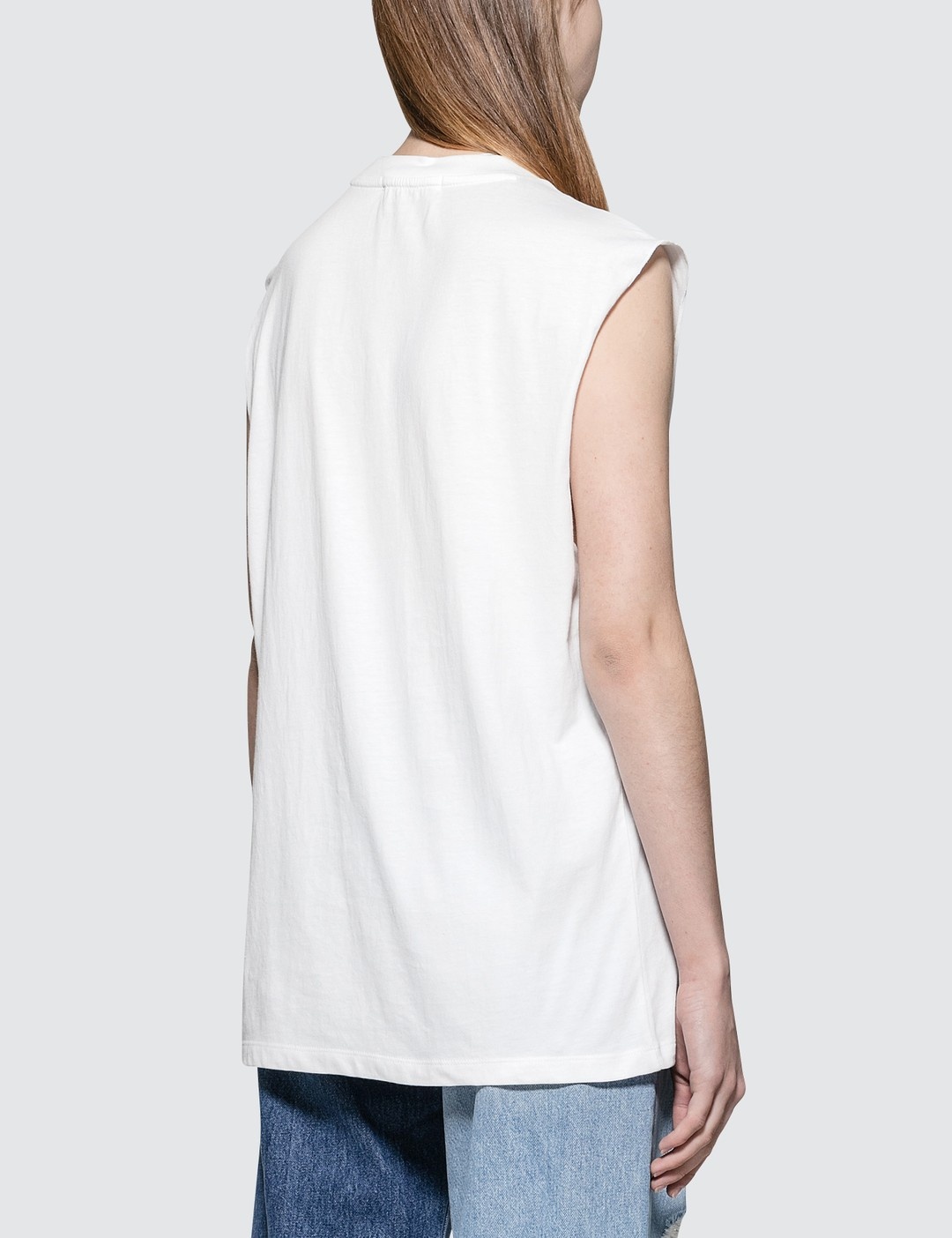 LOGO FONT SLEEVELESS T-SHIRT - 3