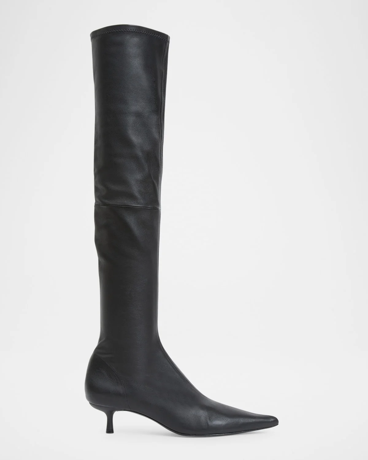 Joni Stretch Leather Over-The-Knee Boots - 1