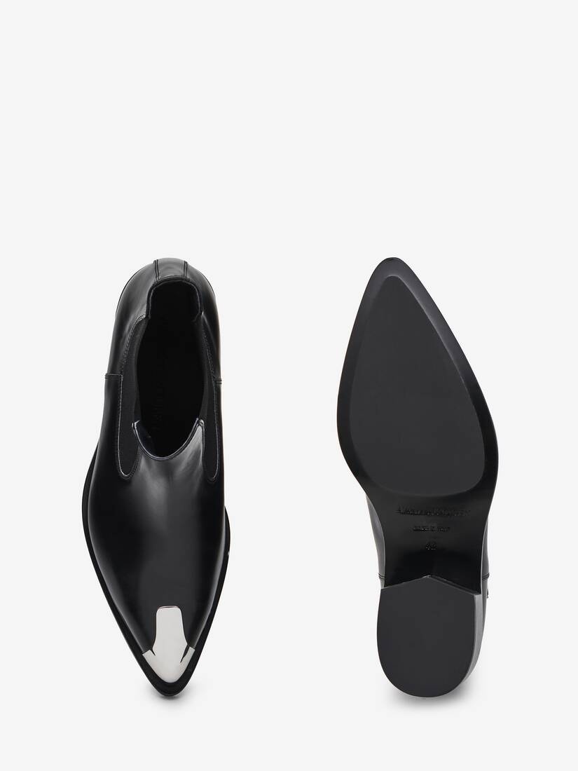 Men's Punk Chelsea Boot in Black - 4