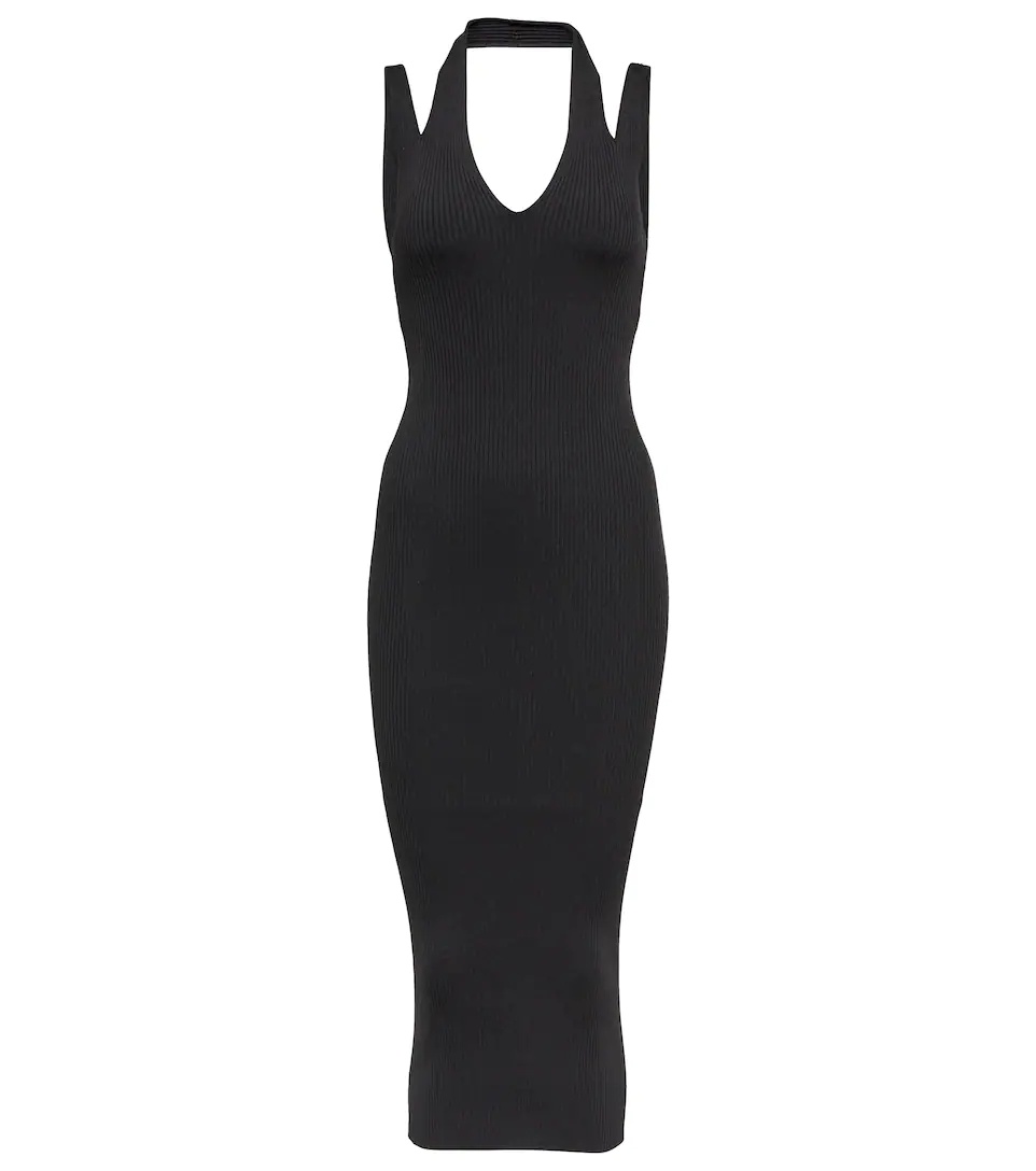 Black Tube Midi Dress - 1