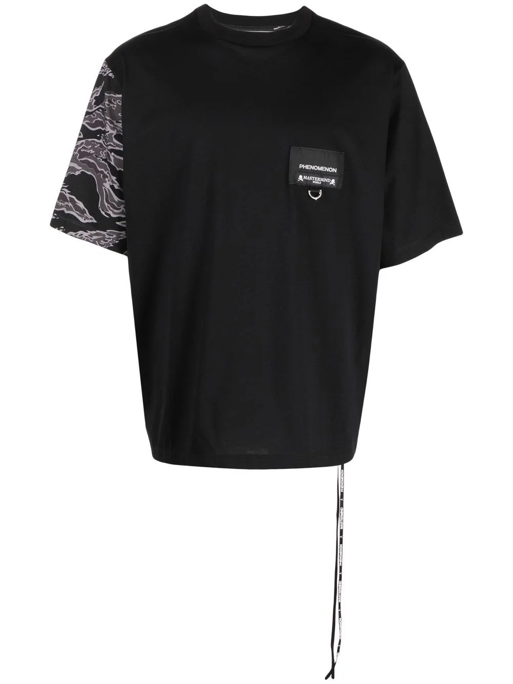 camouflage-print short-sleeved T-shirt - 1