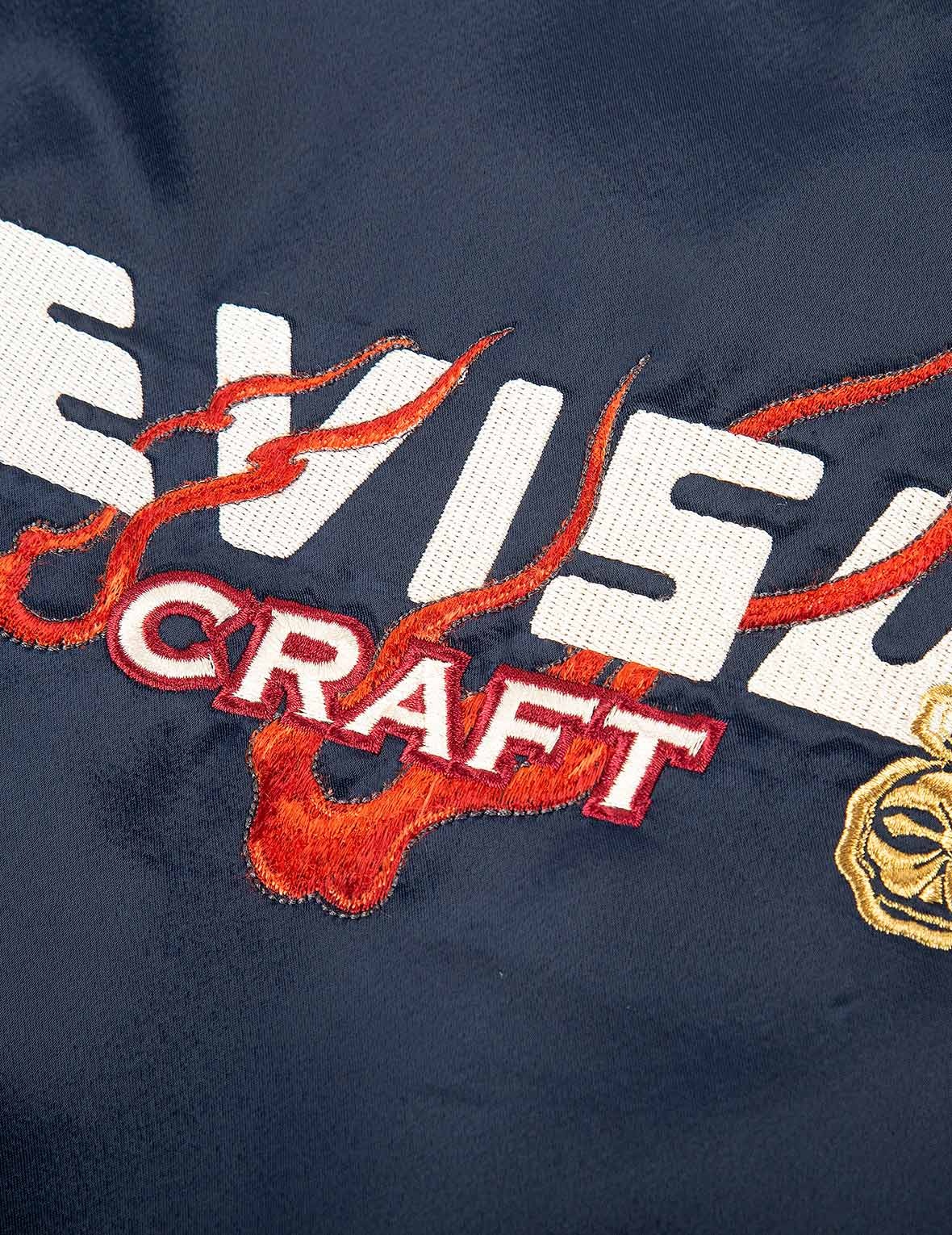 DRAGON EMBROIDERY SATIN PADDED SOUVENIR JACKET - 9