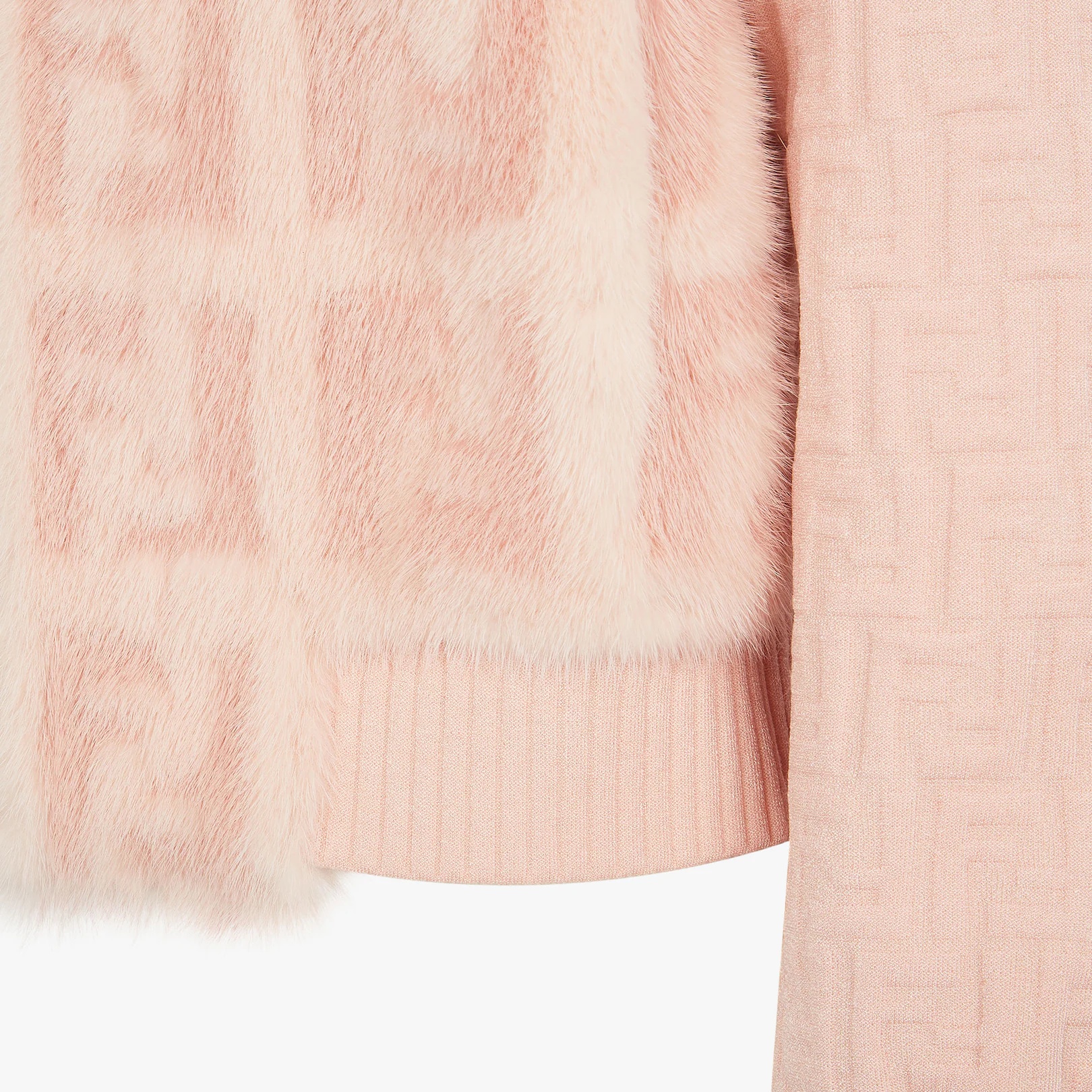 Pink mink bomber jacket - 3