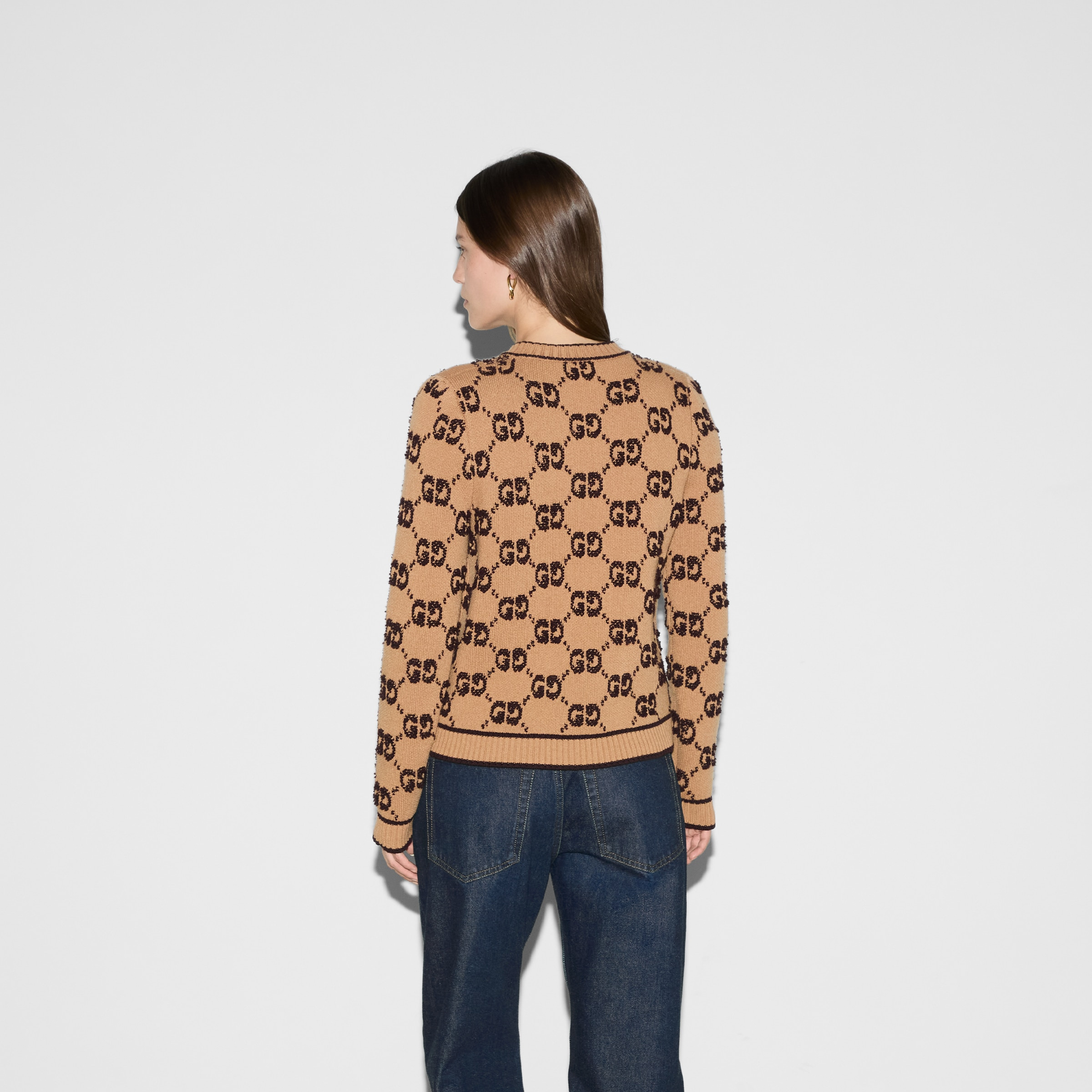 GG wool bouclé jacquard cardigan - 4