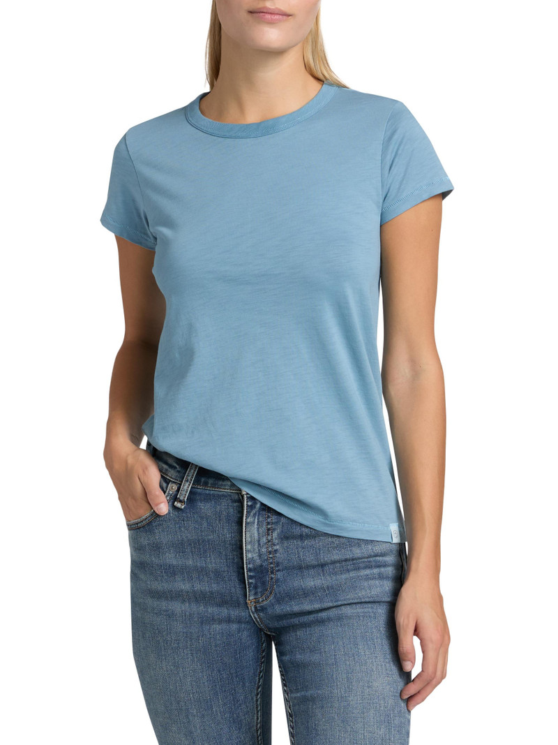 Women's The Slub Cotton T-Shirt - Fog Blue 3