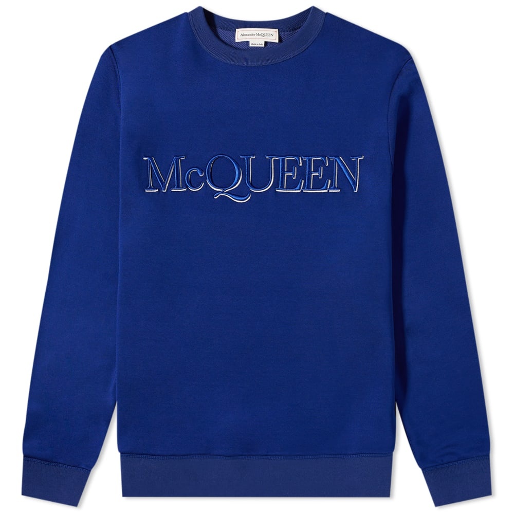 Alexander McQueen Logo Embroidered Crew Sweat - 1