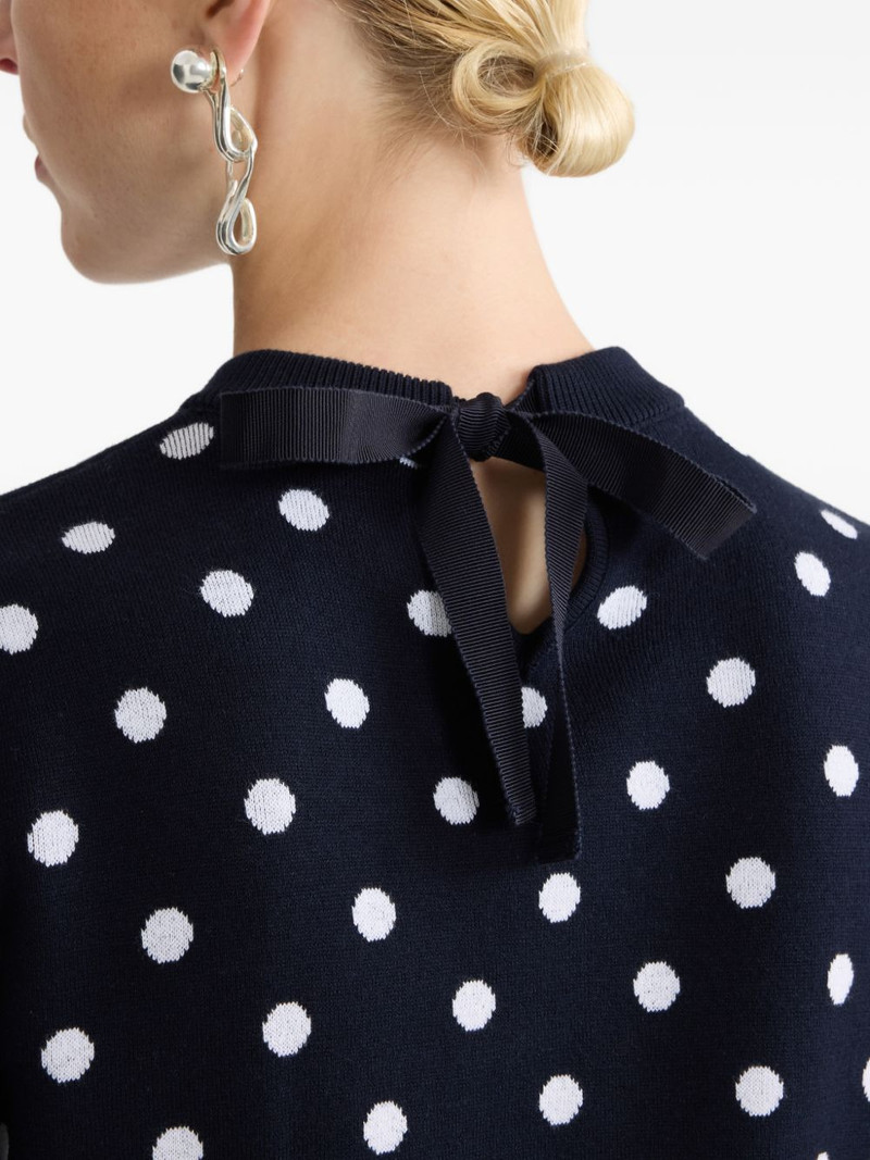 polka-dot knitted T-shirt 5