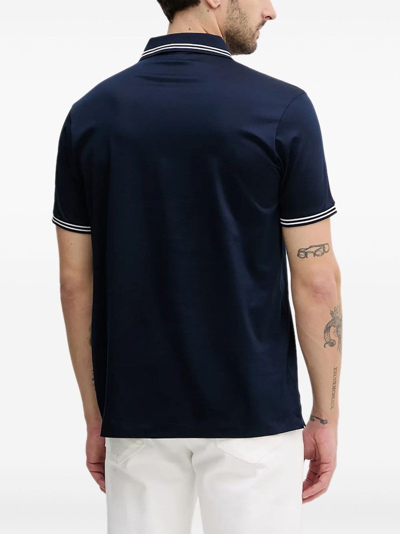 Paul & Shark striped-collar polo shirt outlook