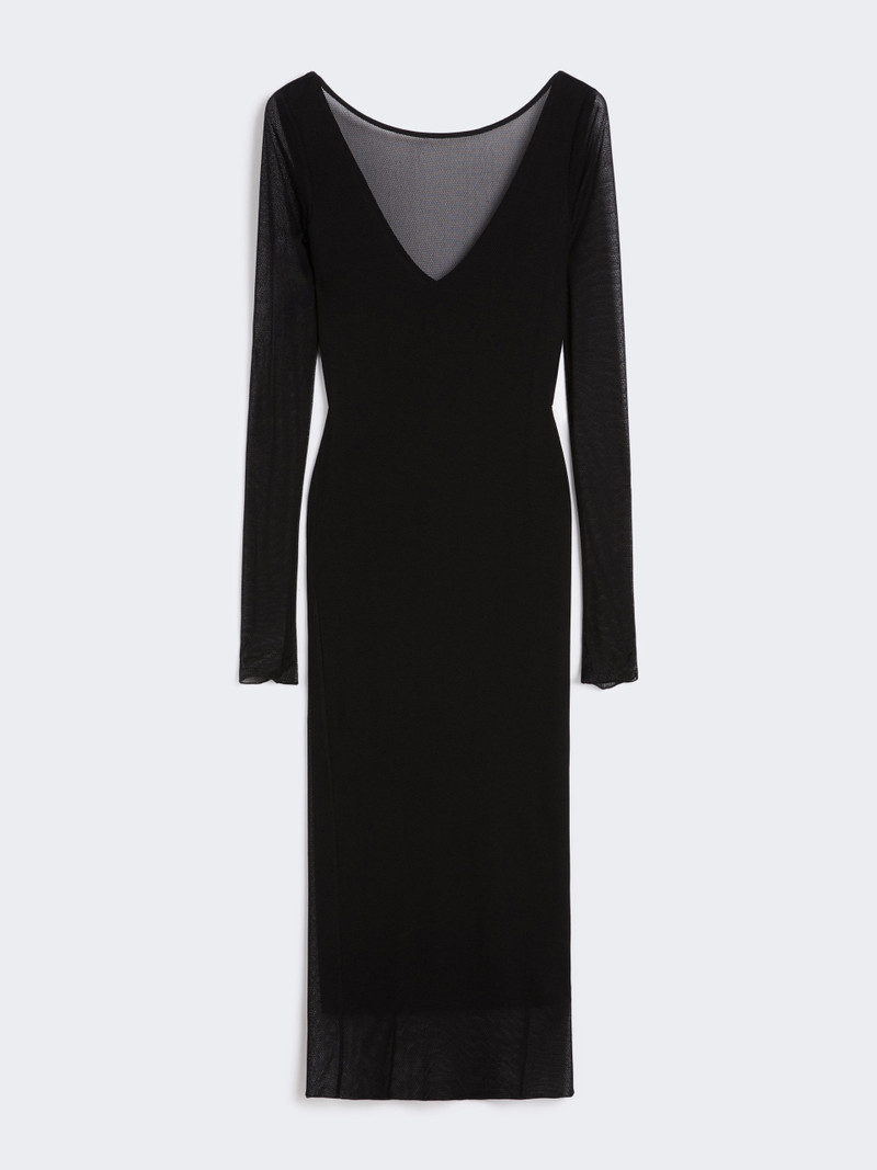 NASELLO Midi dress in mesh jersey 1