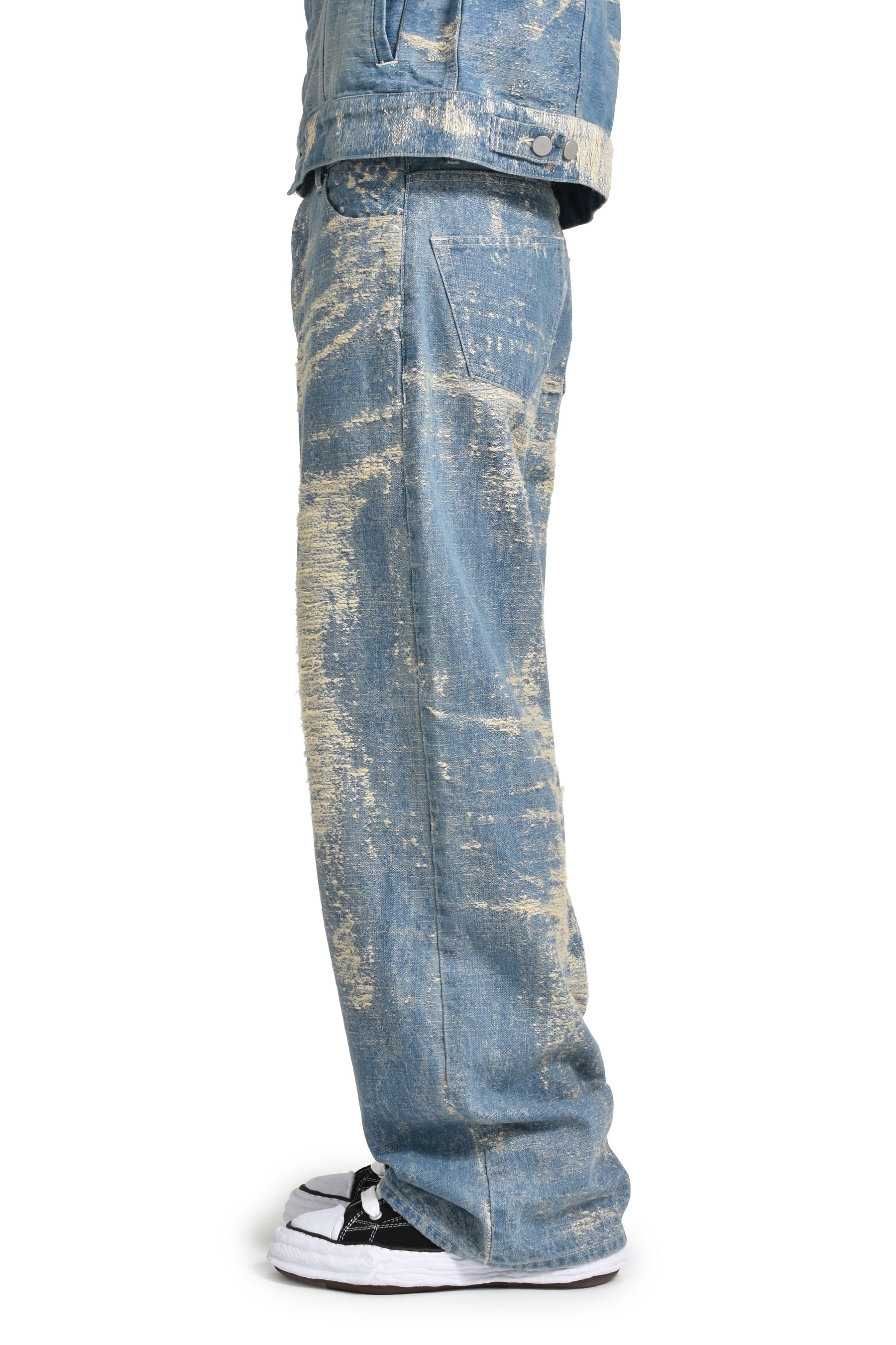TAAKK WIDE DENIM / IND BLEACH | nubiantokyo | REVERSIBLE