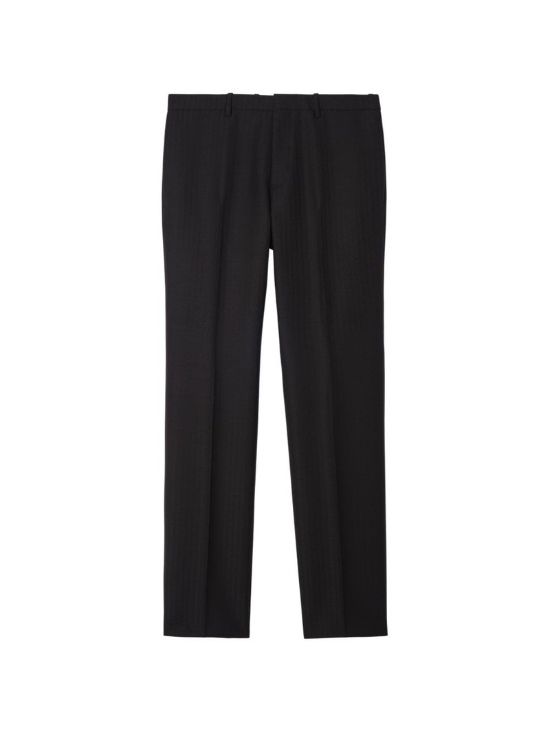 striped wool mohair tailored trousers 1