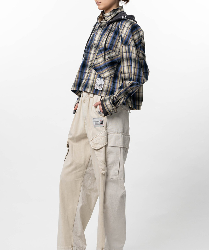 Hoodie Combine Checkered Shirt 11