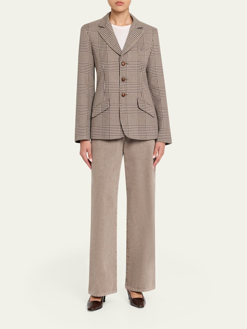 6397 Plaid Double-Face Wool Blazer outlook