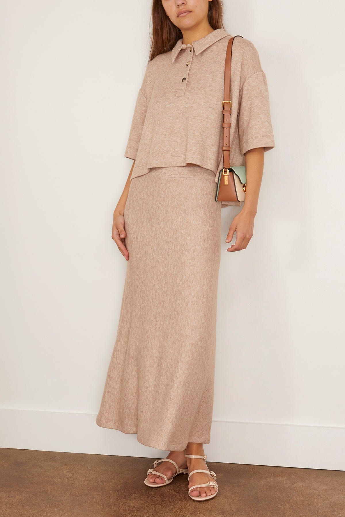 Flared Skirt in Beige - 4