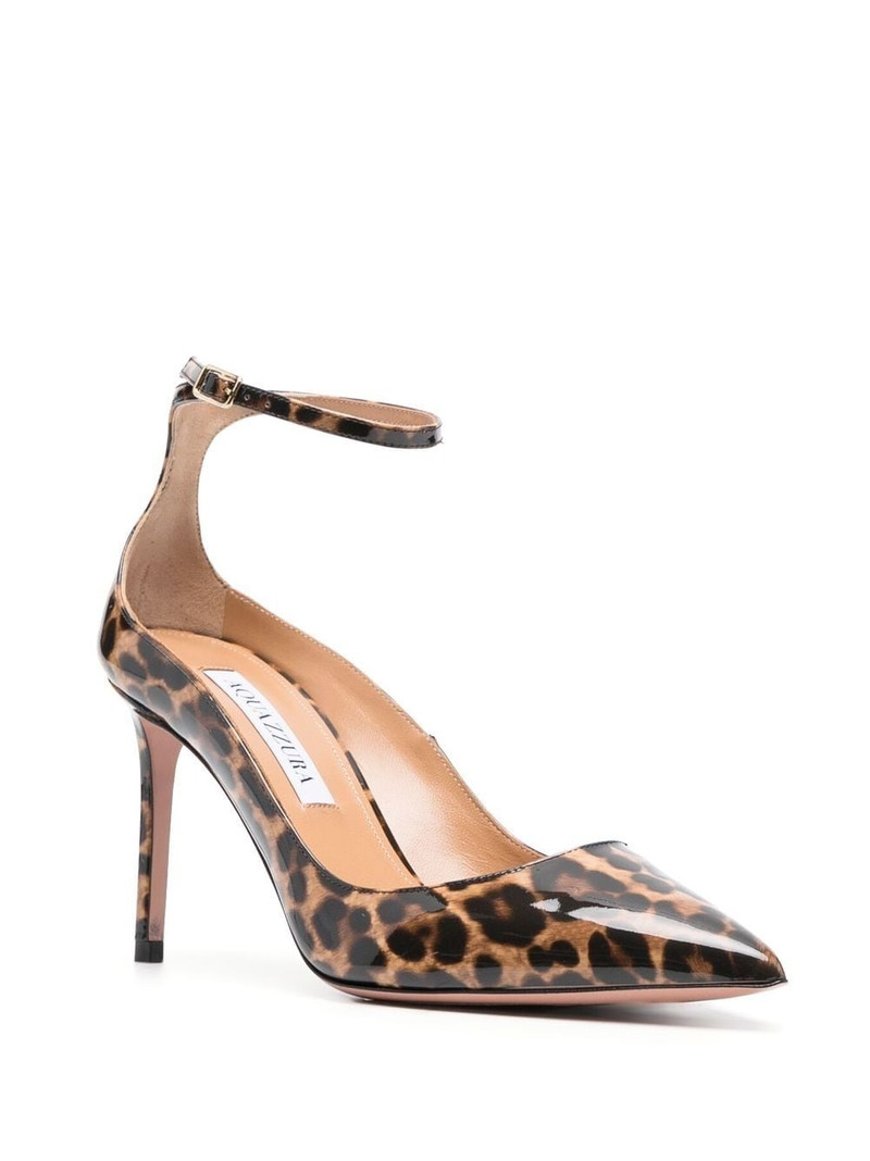 AQUAZZURA mid-heel leopard-print pumps outlook