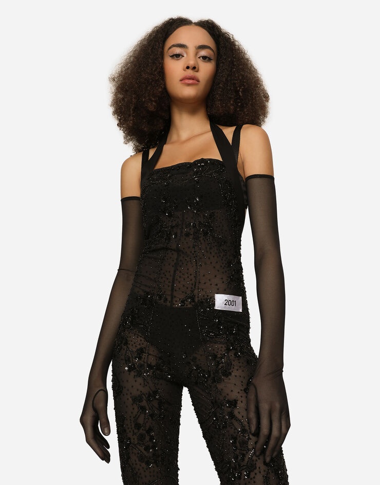 Marquisette jumpsuit with embroidery - 4