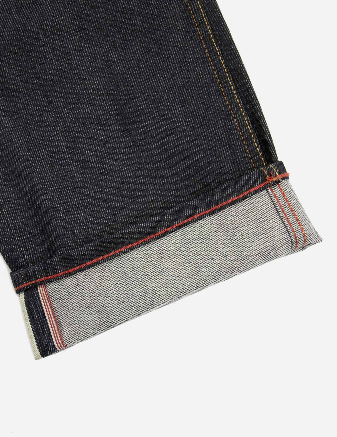Deer and Seagull Embroidery Slim Fit Selvedge Denim Jeans #2010 - 13