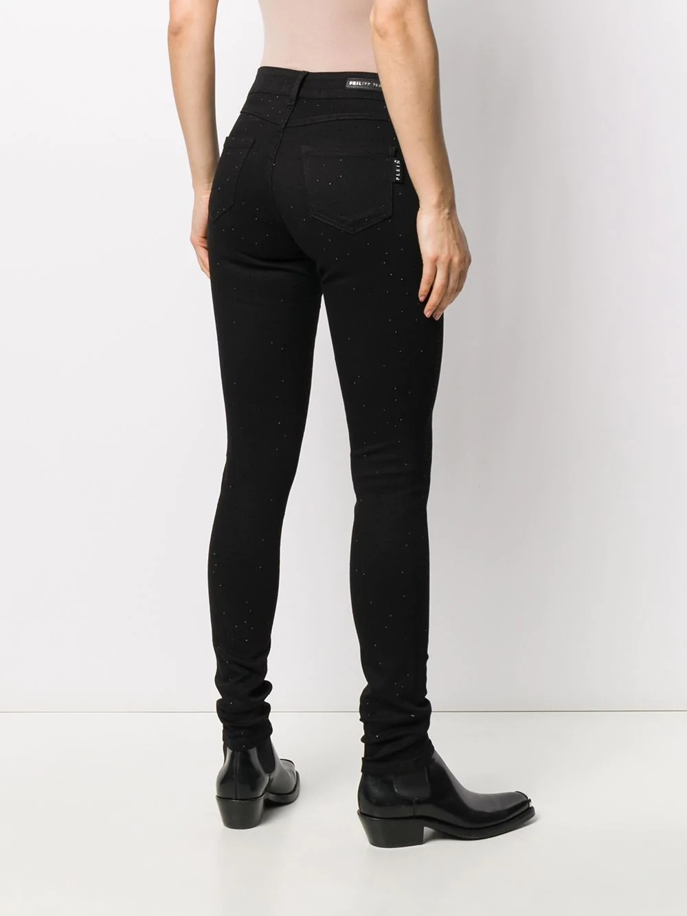 denim mid rise skinny jeans - 4