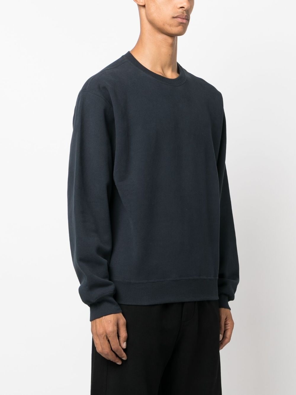 logo-embroidered jersey-fleece sweatshirt - 3