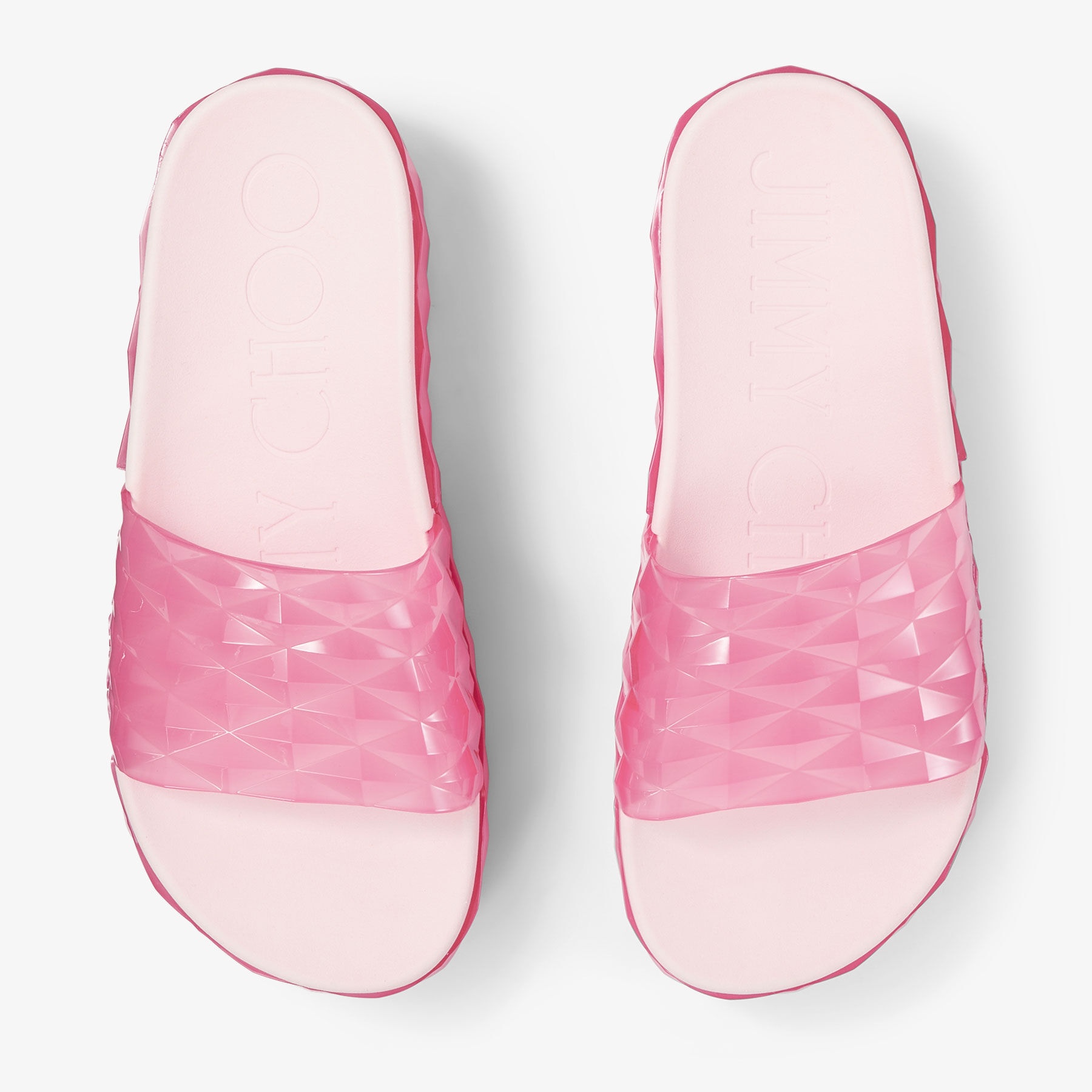 Diamond Slide/F
Candy Pink Rubber Diamond Slides - 4