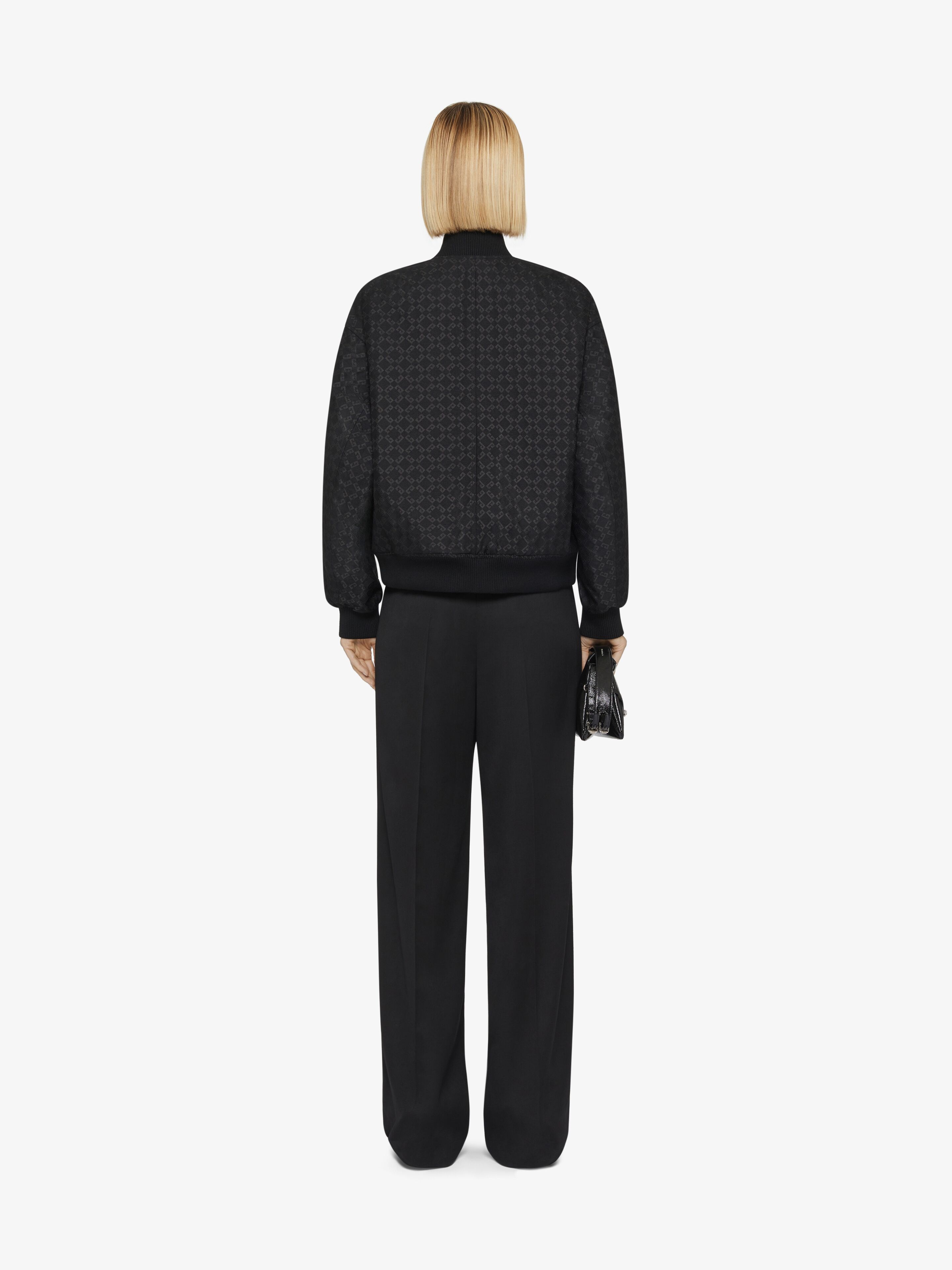 OVERSIZED 2-IN-1 BOMBER IN MONOGRAM 72 JACQUARD - 4