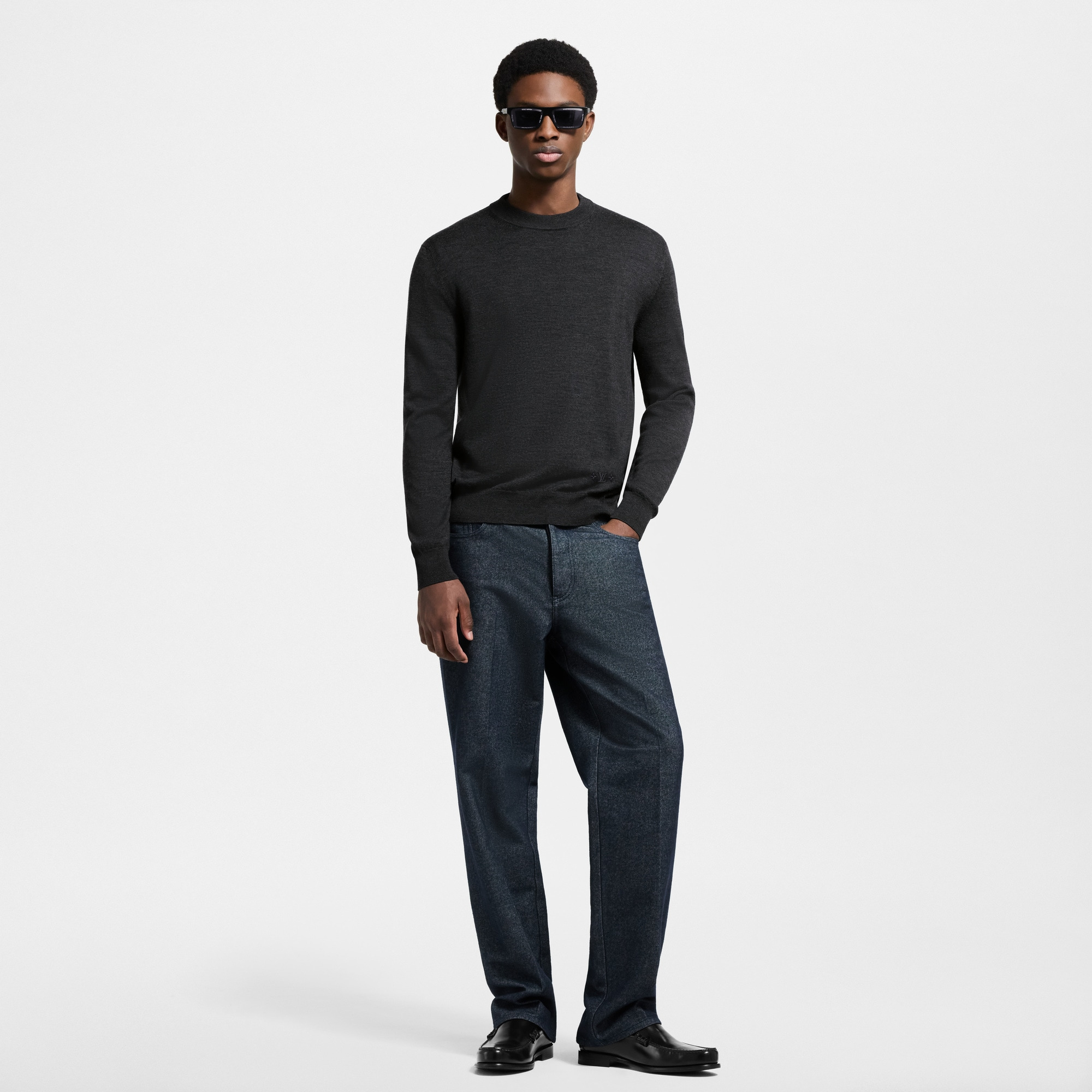 Signature Wool-Silk Blend Long-Sleeved  Crewneck - 4