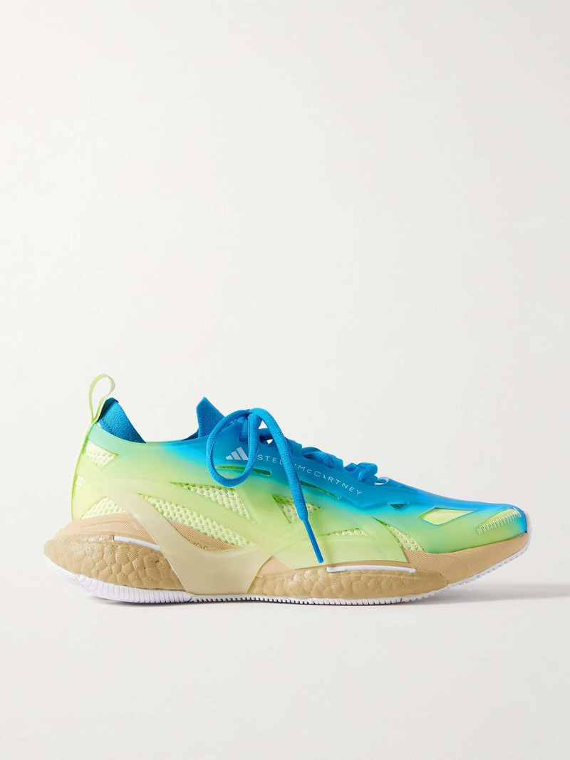 Solarglide Primeknit and rubber sneakers Blue - 1
