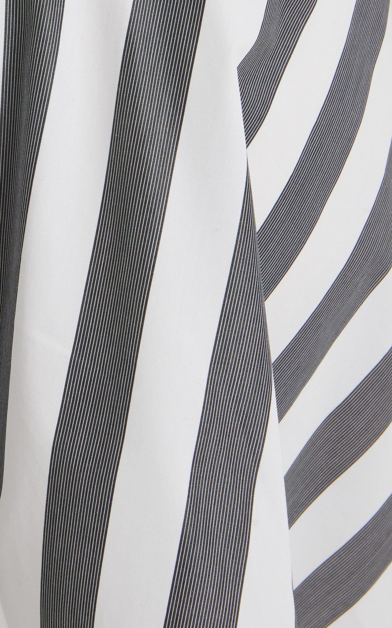 Short Striped Poplin Sun-Dress - 6