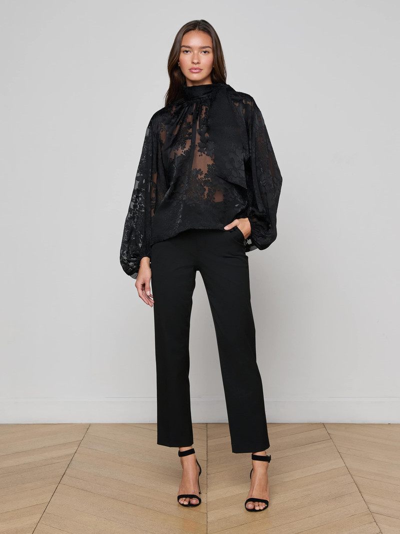Rhett Burnout Satin Blouse 5