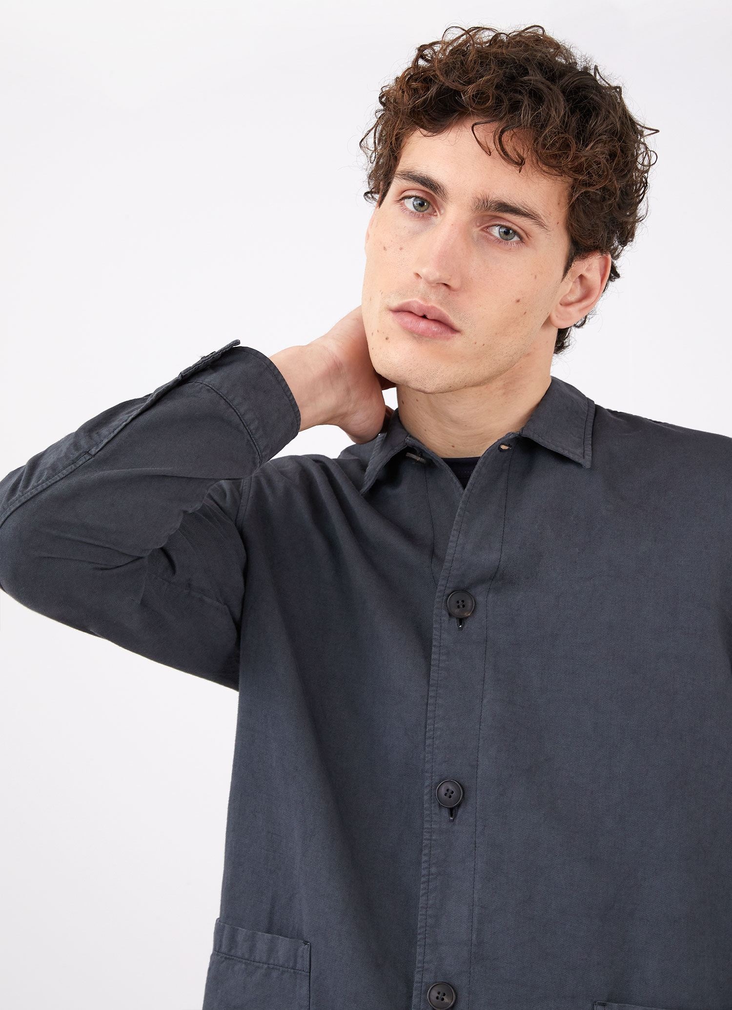 Cotton Linen Twin Pocket Jacket - 5