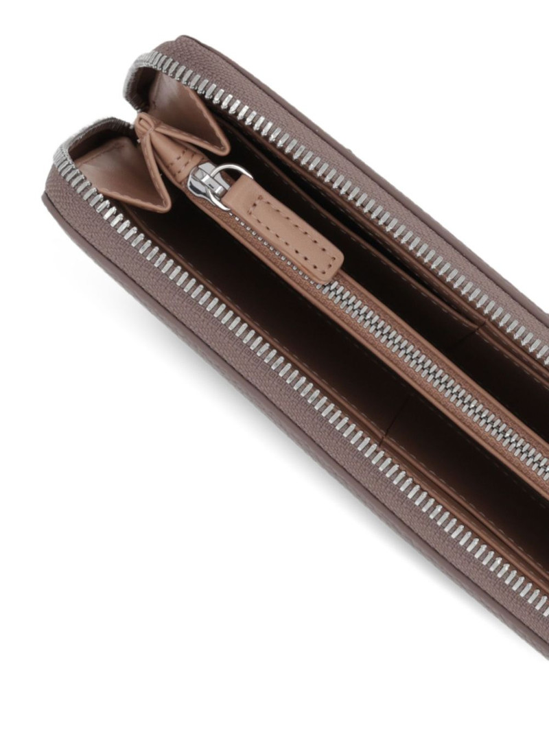 logo-lettering zip-fastening wallet 4
