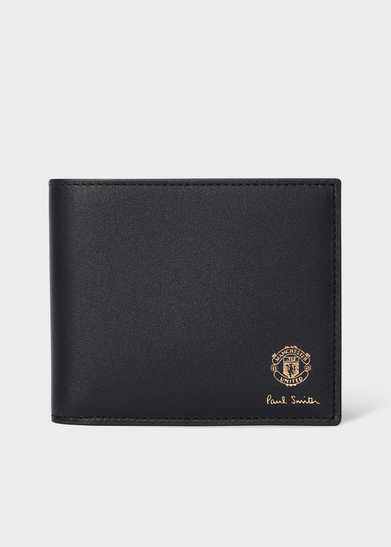 Paul Smith for Manchester United - 'Stretford End' Leather Billfold Wallet - 1