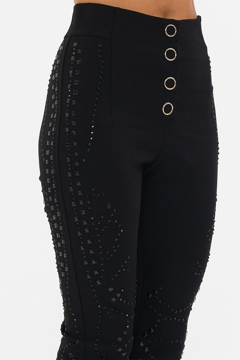 SNAP PONTE PANT WITH HOTFIX - 6